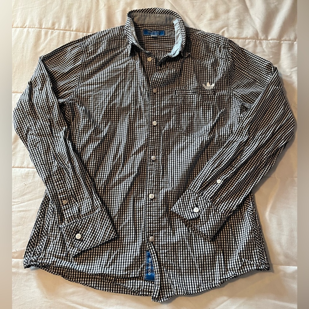 NEW Adidas checkered men’s shirt